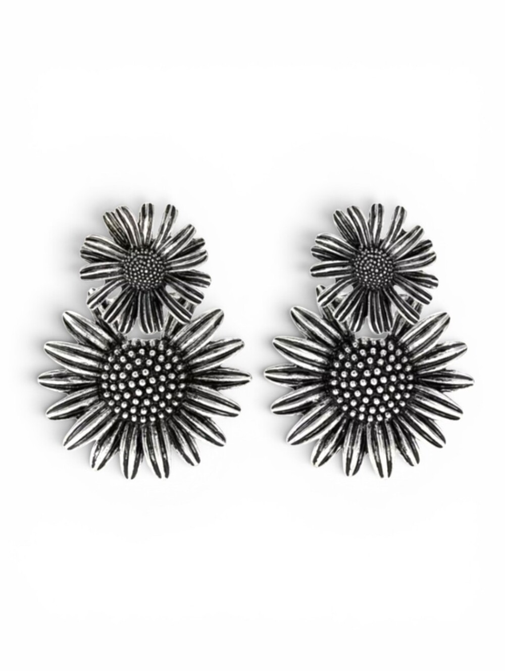 ZARA Double Flower Earrings
